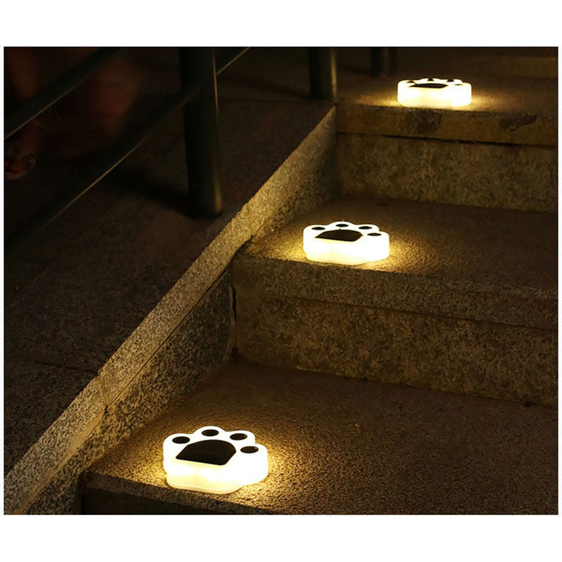 Lampa solara LED, Tip laba de urs, pentru gazon sau gradina, Rezistenta la apa, Flippy, Alb cald-6