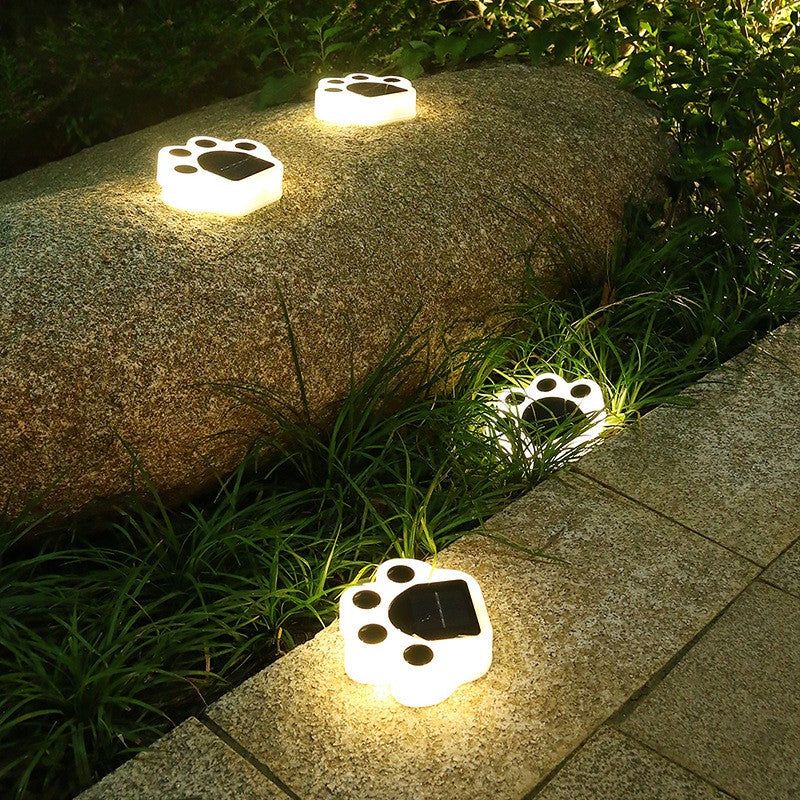 Lampa solara LED, Tip laba de urs, pentru gazon sau gradina, Rezistenta la apa, Flippy, Alb cald-9
