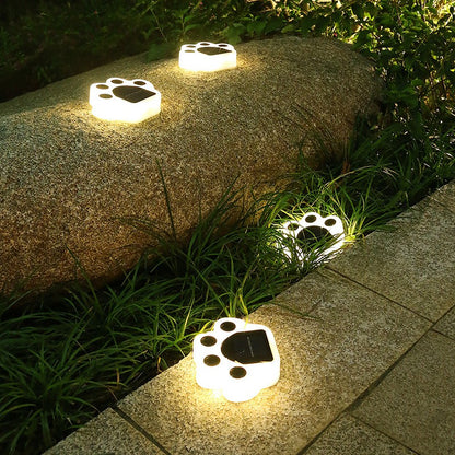Lampa solara LED, Tip laba de urs, pentru gazon sau gradina, Rezistenta la apa, Flippy, Alb cald-9