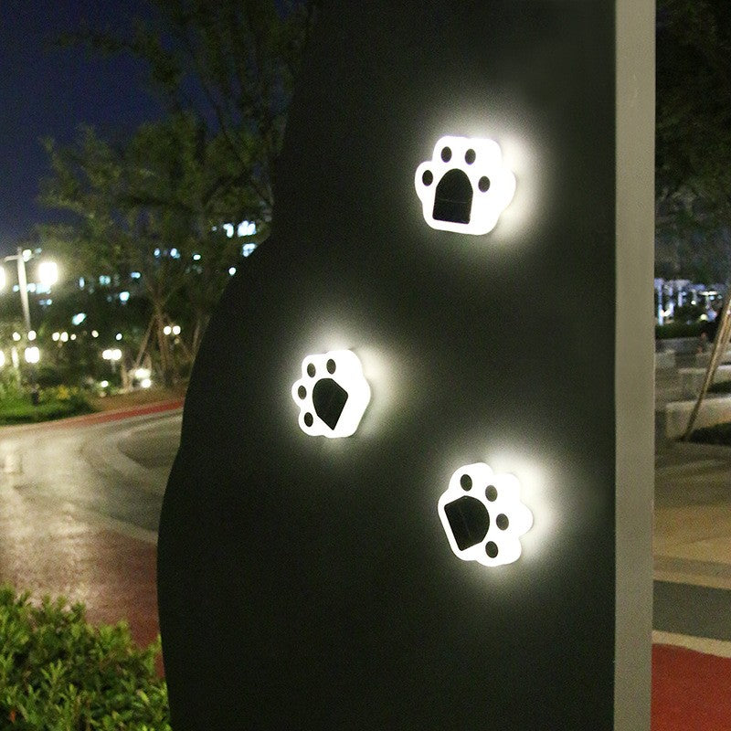 Lampa solara LED, Tip laba de urs, pentru gazon sau gradina, Rezistenta la apa, Flippy, Alb cald-11