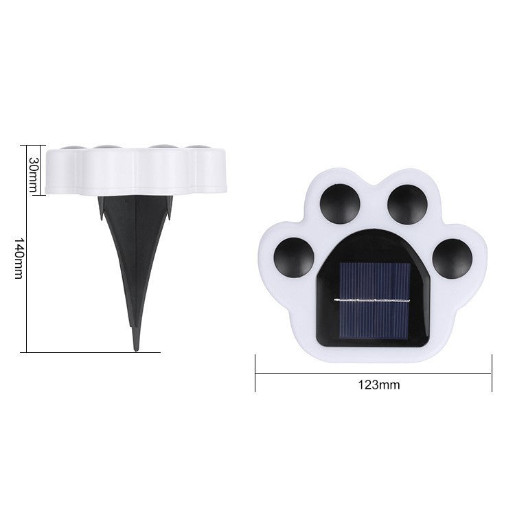 Lampa solara LED, Tip laba de urs, pentru gazon sau gradina, Rezistenta la apa, Flippy, Alb rece-7
