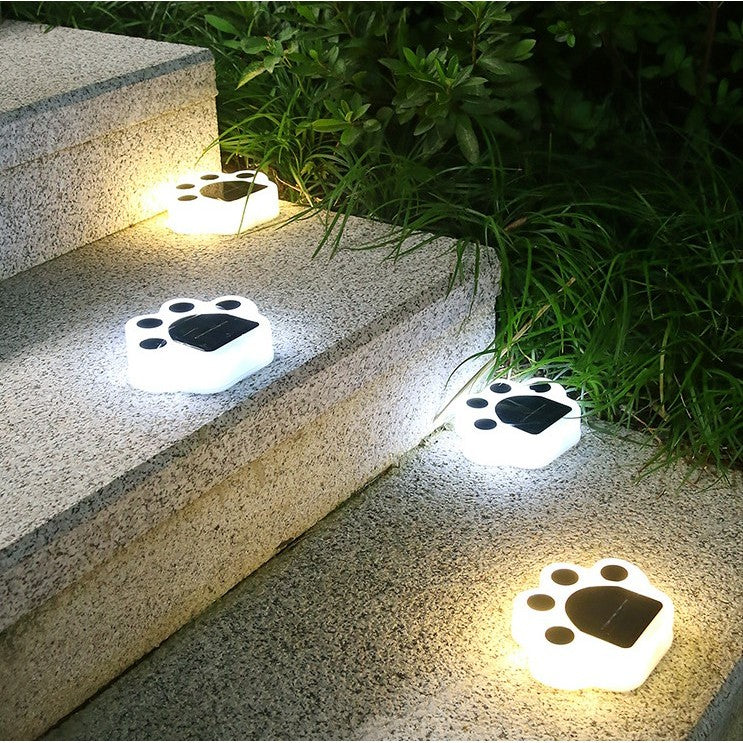 Lampa solara LED, Tip laba de urs, pentru gazon sau gradina, Rezistenta la apa, Flippy, Alb rece-9