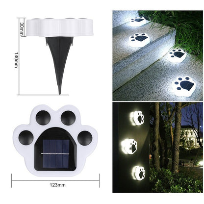 Lampa solara LED, Tip laba de urs, pentru gazon sau gradina, Rezistenta la apa, Flippy, Alb rece-10