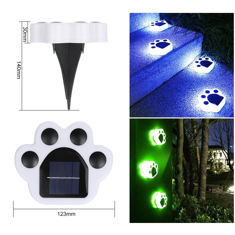 Lampa solara LED, Tip laba de urs, pentru gazon sau gradina, Rezistenta la apa, Flippy, Multicolor-4