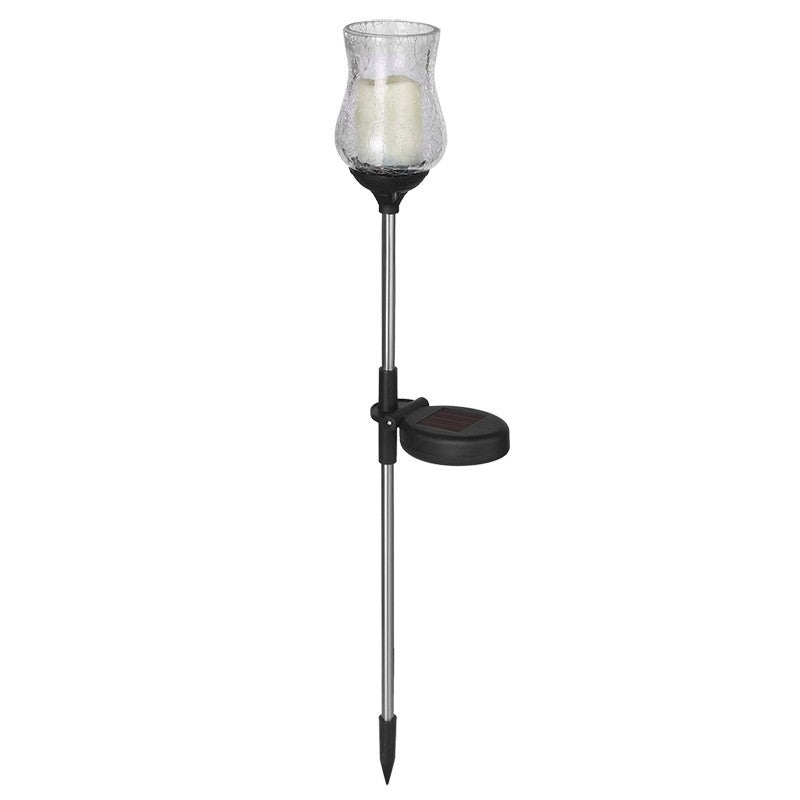 Lampa solara LED tip Lalea pentru gradina Flippy, inaltime 55 cm,  material sticla si ABS, 2V, ABS, 600mAh, alb cald-0