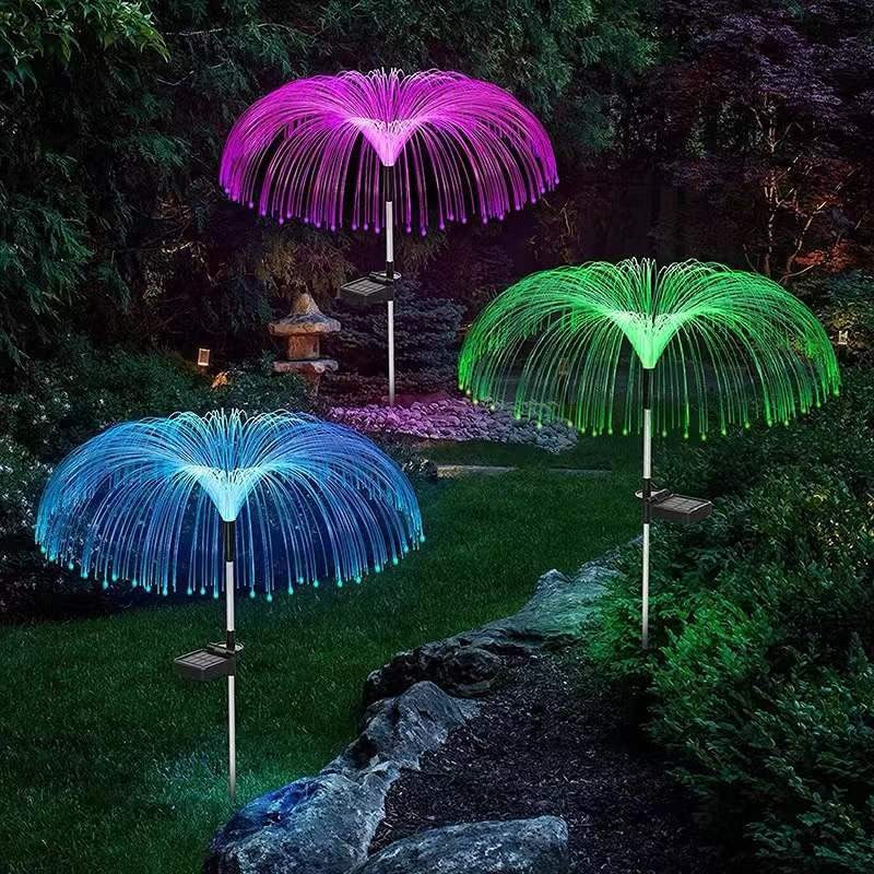 Lampa solara LED tip Meduza, inaltime 90 cm, Pentru gradina, Flippy-7