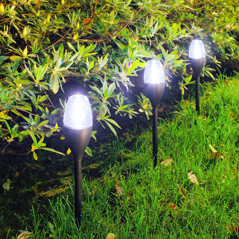 Lampa solara LED tip pahar de vin pentru gradina Flippy, inaltime 37.5 cm, efect de flacara, material PVC si ABS, 2V, 200mAh, alb rece-4