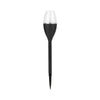 Lampa solara LED tip pahar de vin pentru gradina Flippy, inaltime 37.5 cm, efect de flacara, material PVC si ABS, 2V, 200mAh, alb rece-0