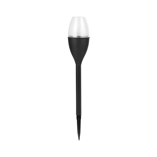 Lampa solara LED tip pahar de vin pentru gradina Flippy, inaltime 37.5 cm, efect de flacara, material PVC si ABS, 2V, 200mAh, alb cald-0