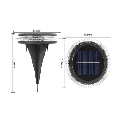 Lampa solara LED tip spot pentru gradina Flippy, 8 LED-uri, material ABS si Policarbonat, baterie 1.2V, 600mah, 12 x 13.5 cm, alb rece-2