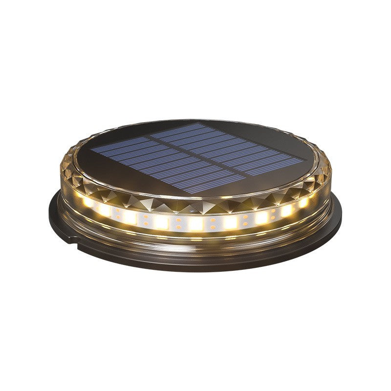 Lampa solara LED tip spot pentru gradina Flippy, 8 LED-uri, material ABS si Policarbonat, baterie 1.2V, 600mah, 12 x 13.5 cm, alb cald-1