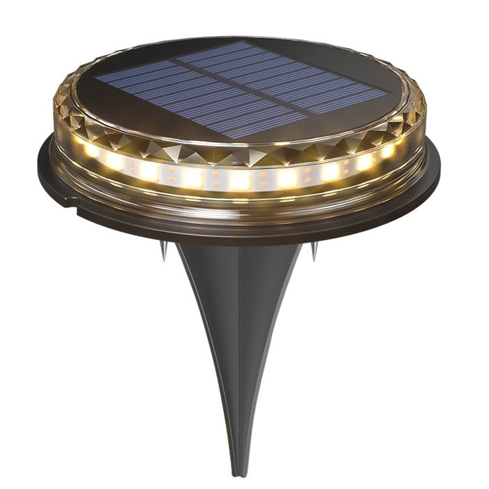 Lampa solara LED tip spot pentru gradina Flippy, 8 LED-uri, material ABS si Policarbonat, baterie 1.2V, 600mah, 12 x 13.5 cm, alb cald-0