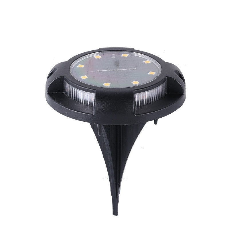 Lampa solara LED tip spot pentru gradina Flippy, cu 4 leduri laterale multicolore si 8 leduri principale alb rece, IP65, material ABS, baterie 2V, 700 mah, 11x13.5 cm, multicolor-4