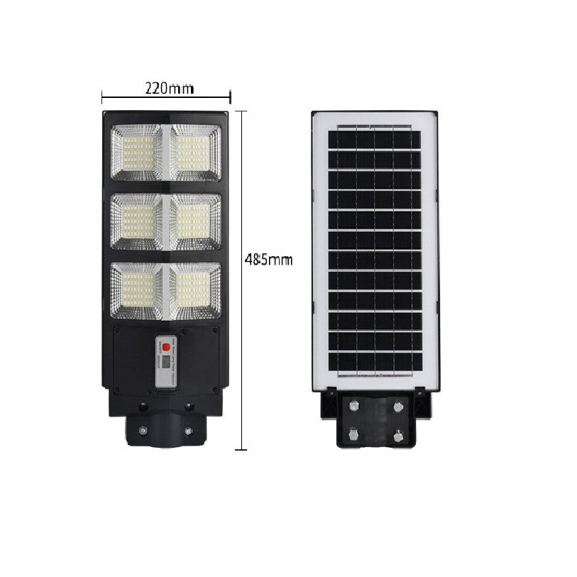 Lampa solara stradala Flippy, cu telecomanda, senzor de miscare si lumina, suport prindere, 135 LED-uri, IP65, ABS, 8AH, 100W, temperatura culoare 6500K, 48.5x22x6.8 cm, autonomie 10-12 ore, negru-4