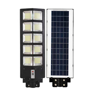 Lampa solara stradala Flippy, cu telecomanda, senzor de miscare si lumina, suport prindere, 225 LED-uri, IP65, ABS, 15AH, 300W, temperatura culoare 6500K, 69.5x24.3x6.8 cm, autonomie 10-12 ore, negru-0