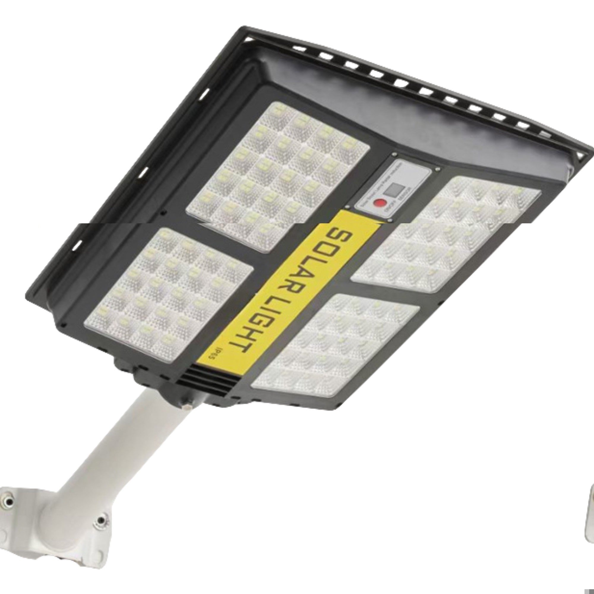 Lampa solara stradala Flippy, cu telecomanda, senzor de miscare si lumina, suport prindere, 280 LED-uri, IP65, ABS, 12AH, 500W, temperatura culoare 6500K, 44.5x37.7x6.6 cm, autonomie 10-12 ore, negru-0