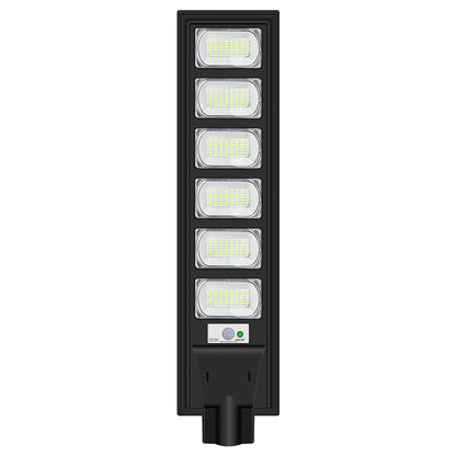 Lampa solara stradala Flippy, cu telecomanda, senzor de miscare si lumina, suport prindere, 288 LED-uri, IP65, ABS, 15AH, 300W, temperatura culoare 6500K, 79x18.8x5 cm, autonomie 10-12 ore, negru-0