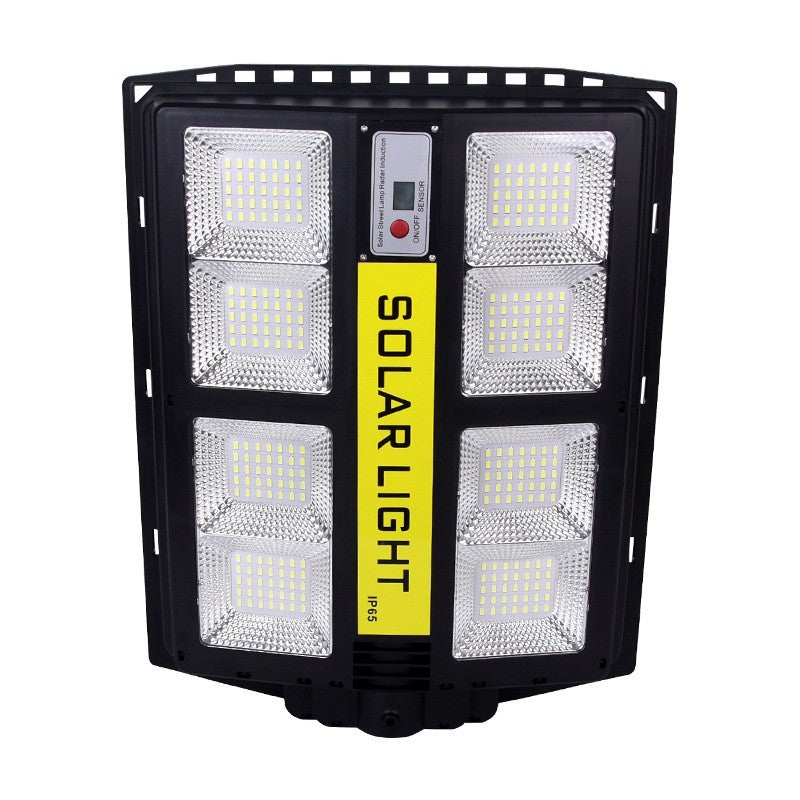 Lampa solara stradala Flippy, cu telecomanda, senzor de miscare si lumina, suport prindere, 720 LED-uri, IP65, ABS, 15AH, 500W, temperatura culoare 6500K, 44.5x34.7x6.6 cm, autonomie 10-12 ore, negru-5