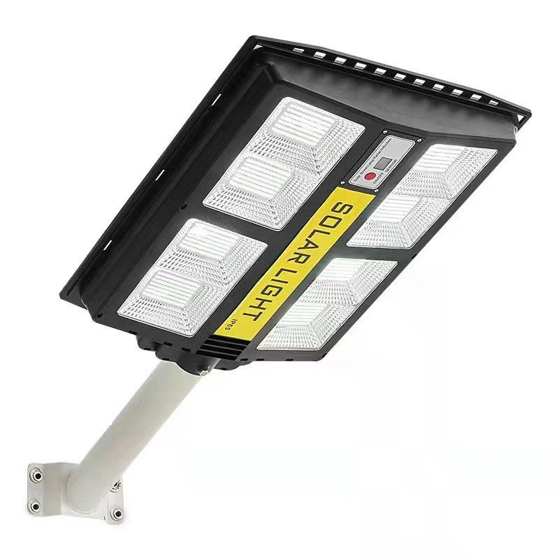 Lampa solara stradala Flippy, cu telecomanda, senzor de miscare si lumina, suport prindere, 720 LED-uri, IP65, ABS, 15AH, 500W, temperatura culoare 6500K, 44.5x34.7x6.6 cm, autonomie 10-12 ore, negru-0