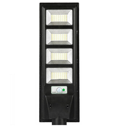 Lampa solara stradala Flippy, cu telecomanda, senzor de miscare si lumina, suport prindere, 192 LED-uri, IP65, ABS, 8AH, 200W, temperatura culoare 6500K, 58.6x18.8x5 cm, autonomie 10-12 ore, negru-0