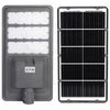 Lampa solara stradala Flippy, IP65, senzor de lumina, 510 LED-uri SMD, 5000 lm, panou 53W, putere 500W, autonomie 12-16 ore, telecomanda, montare prin fixare, pentru strada sau gradina, finisaj mat, material ABS,  91.6 x 36.5 x 8.7 cm, gri-0