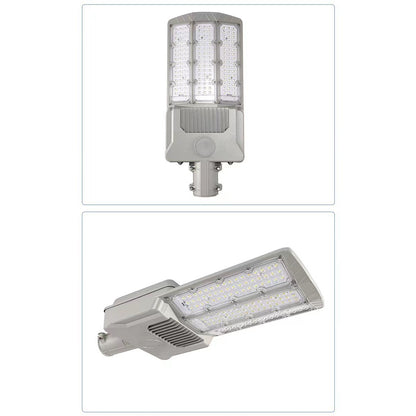 Lampa solara stradala Flippy, pentru curte sau strada, cu trei grile, finisaj mat, rezistent la apa, montare prin fixare, senzor lumina, baterie de litiu, IP65, lumina rece, putere 1000W, autonomie 10 ore, 55 x 23 x 9 cm, gri-2