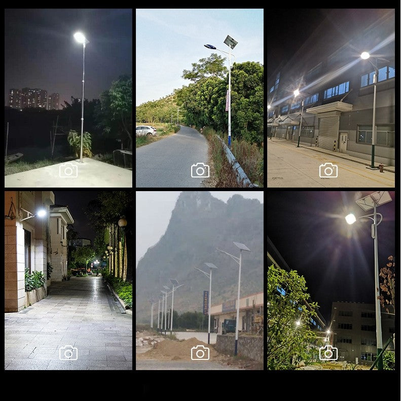 Lampa solara stradala Flippy, pentru curte sau strada, finisaj lucios, rezistent la apa, montare prin fixare, senzor lumina, baterie de litiu, IP65, lumina rece, putere 200W, autonomie 10 ore, 49 x 21 x 6.5 cm, negru-11