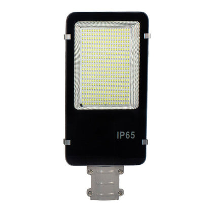 Lampa solara stradala Flippy, pentru curte sau strada, finisaj lucios, rezistent la apa, montare prin fixare, senzor lumina, baterie de litiu, IP65, lumina rece, putere 200W, autonomie 10 ore, 49 x 21 x 6.5 cm, negru-12