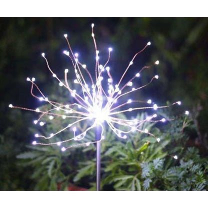 Lampa solara sub forma de artificii, 120 LED-uri, alb rece, Flippy-2