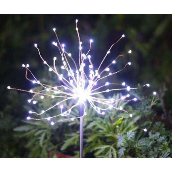 Lampa solara sub forma de artificii, 90 LED-uri, alb rece, Flippy-2