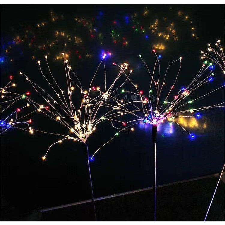 Lampa solara sub forma de artificii, 90 LED-uri, multicolor, Flippy-1