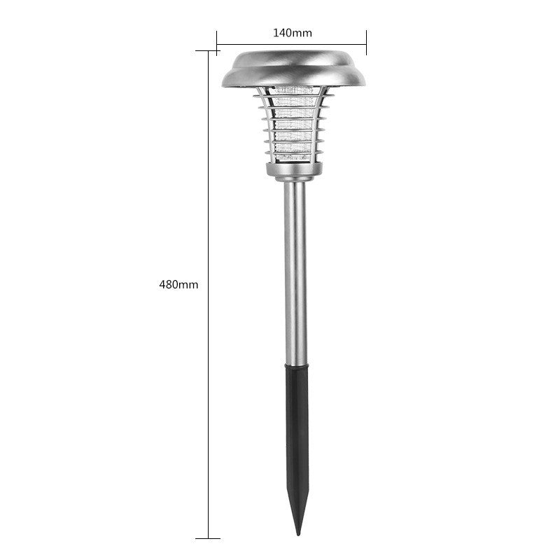 Lampa solara tip torta Flippy, anti-insecte, tantari, UV, LED, 1.2V, IP65, 1 LED, material ABS, 48 x 14 cm, gri-5