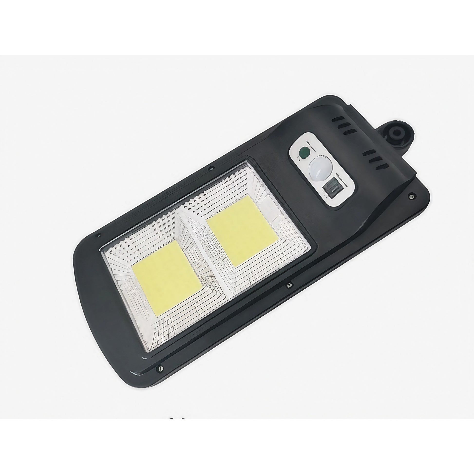 Lampă stradală solară Flippy, cu telecomandă, 36 cm x 11.5 cm, 108 COB LED, 2592 Lumeni, 21.6 W - echivalent 172 W bec incadescent, IP65, Senzor de Miscare, Senzor de Lumina, 2 Grile, Alb Rece-9