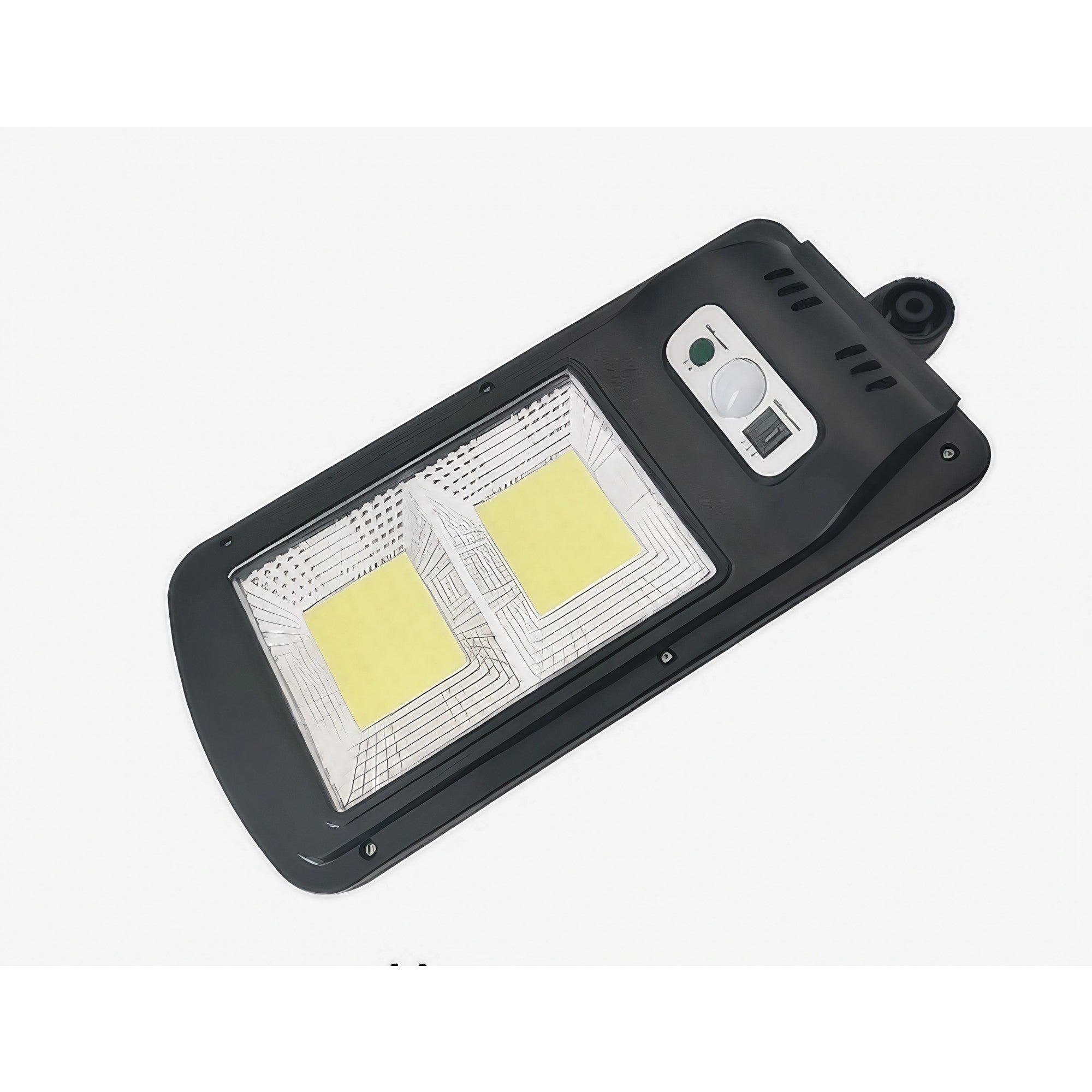 Lampă stradală solară Flippy, cu telecomandă, 36 cm x 11.5 cm, 108 COB LED, 2592 Lumeni, 21.6 W - echivalent 172 W bec incadescent, IP65, Senzor de Miscare, Senzor de Lumina, 2 Grile, Alb Rece-9