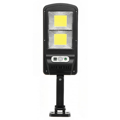 Lampă stradală solară Flippy, cu telecomandă, 36 cm x 11.5 cm, 108 COB LED, 2592 Lumeni, 21.6 W - echivalent 172 W bec incadescent, IP65, Senzor de Miscare, Senzor de Lumina, 2 Grile, Alb Rece-0