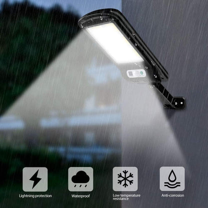 Lampa Solara De Exterior LED Flippy, 36 cm x 11.5 cm, 2400Lumeni 100 COB LED 20 W - echivalent 160 W bec incadescent, IP65, Senzor de Miscare, Senzor de Lumina, 1 Grila, Alb Rece-4