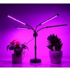 Lampa UV pentru crestere plante Flippy, cu  USB, 10W, 4 capete, lumina mov, 96 LED-uri, 9 nivele lumina, timer, ajustabila pana la 65 cm-0