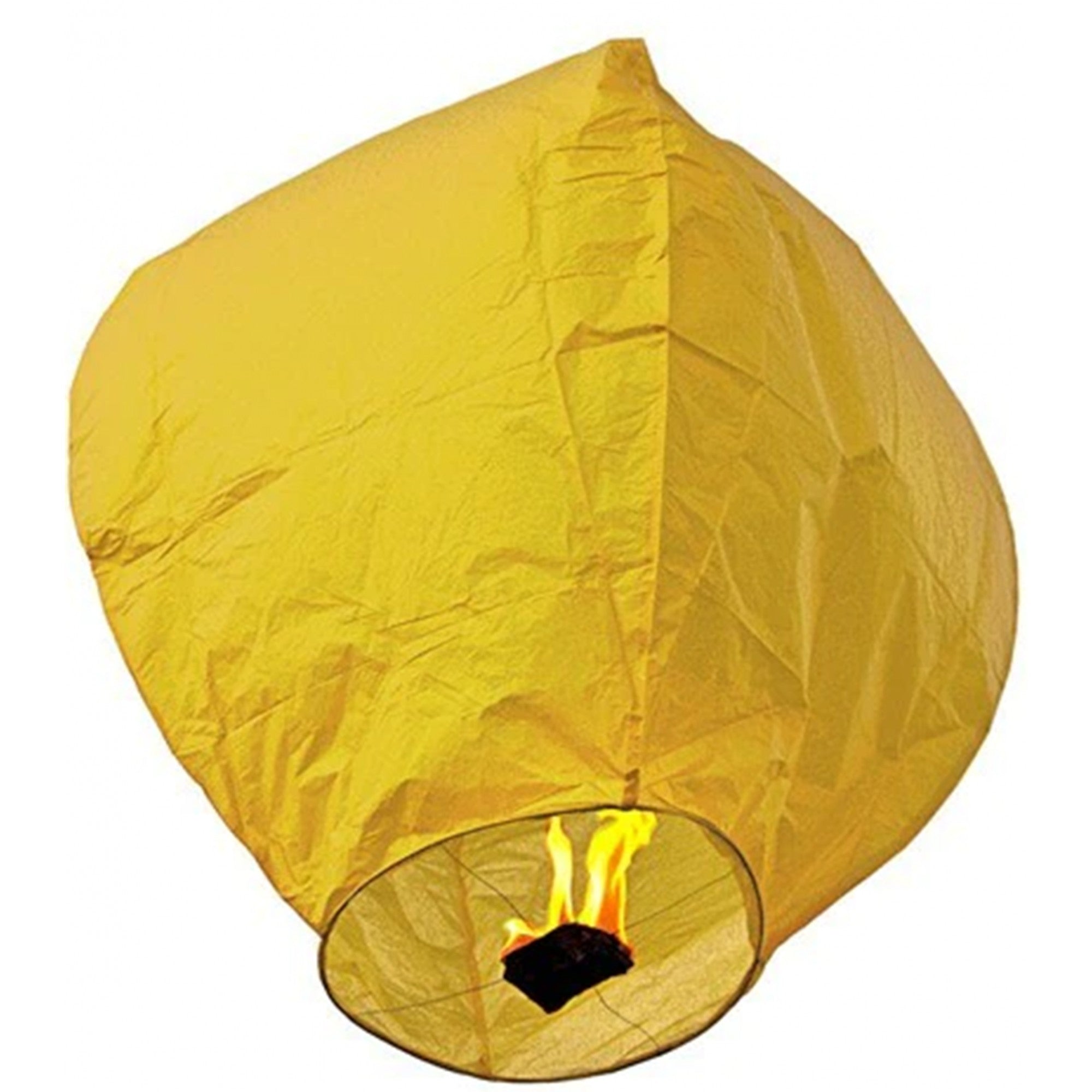 Lampion zburator, Flippy, hartie biodegradabila, Galben-0