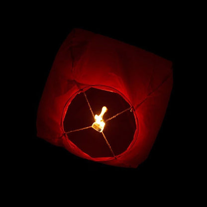 Lampion zburator, Flippy, hartie biodegradabila, Rosu-2