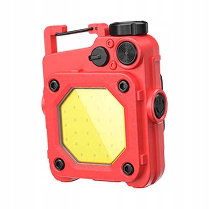Lanterna Mini de Buzunar Tip Breloc, Flippy, Incarcare prin USB Type C, Multifunctionala, pentru Exterior, Camping, Alpinism, Ciclism, Mini Lanterna Elvis, 6.1 x 5 x 2.5 cm, Lumina Puternica, Culoare Rosu-2