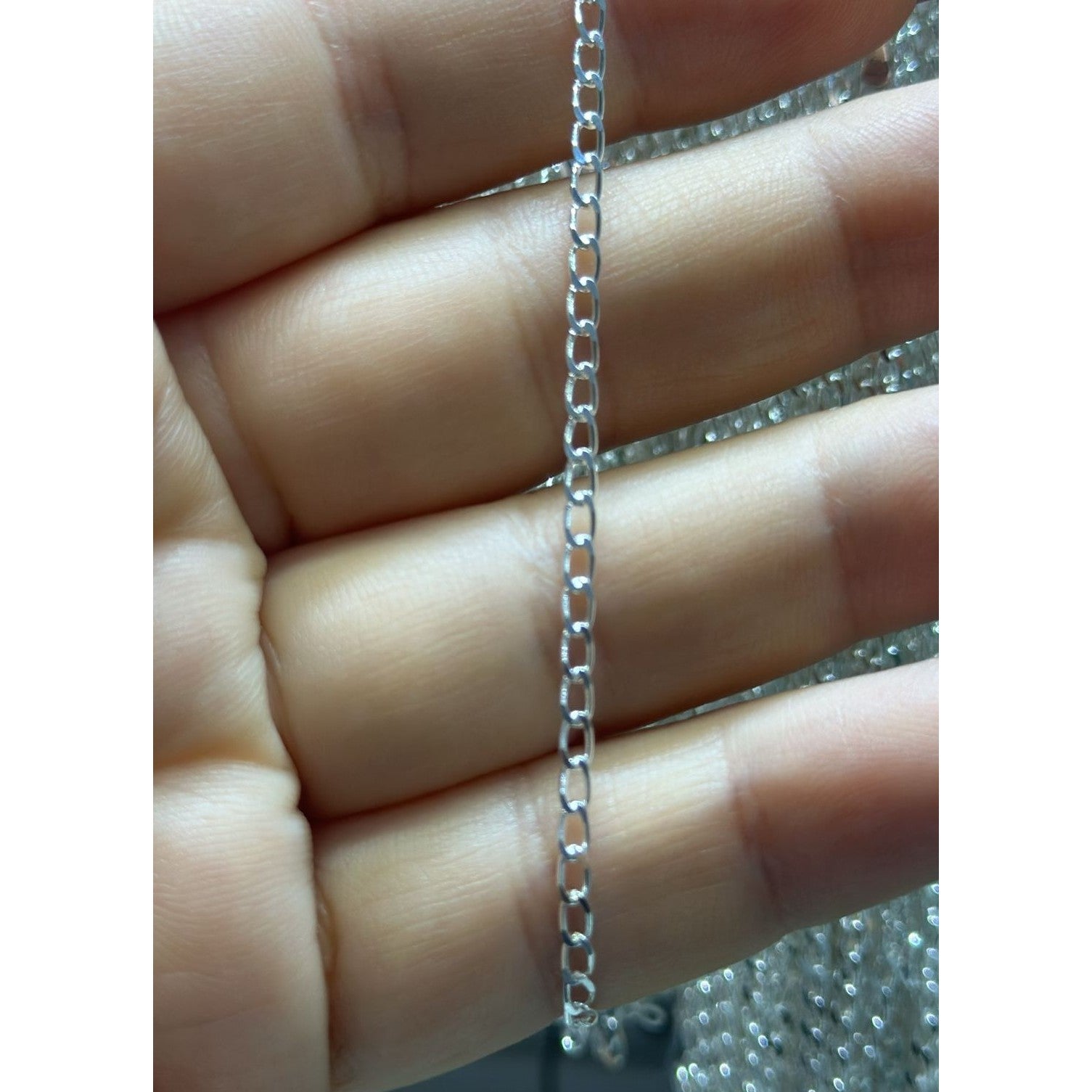 Lantisor din Argint 925 cu Zale Ovale 55 cm Jolie Silver-0