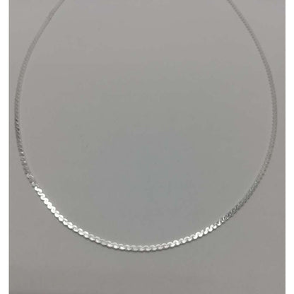 Lantisor din Argint 925, model plat, 39 cm (sss)-4