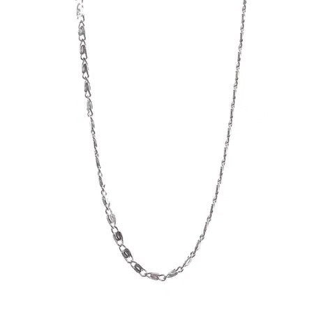 Lantisor din Argint 925, model plat rotund (ccc), 39 cm-0