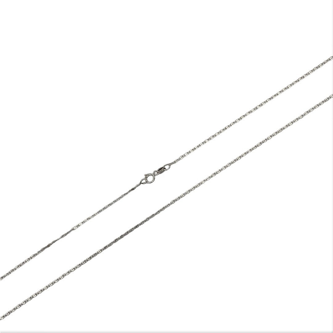 Lantisor din Argint 925, model plat rotund (ccc) 55 cm-0