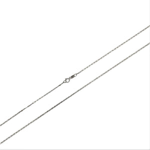 Lantisor din Argint 925, model plat rotund (ccc) 55 cm-0