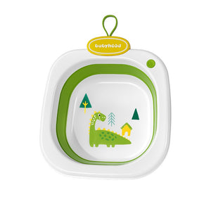 Lavoar Pliabil, Flippy, pentru Copii 1-8 Ani, Model Animat, din PP+TPE, 32x29x10 cm, Verde-0