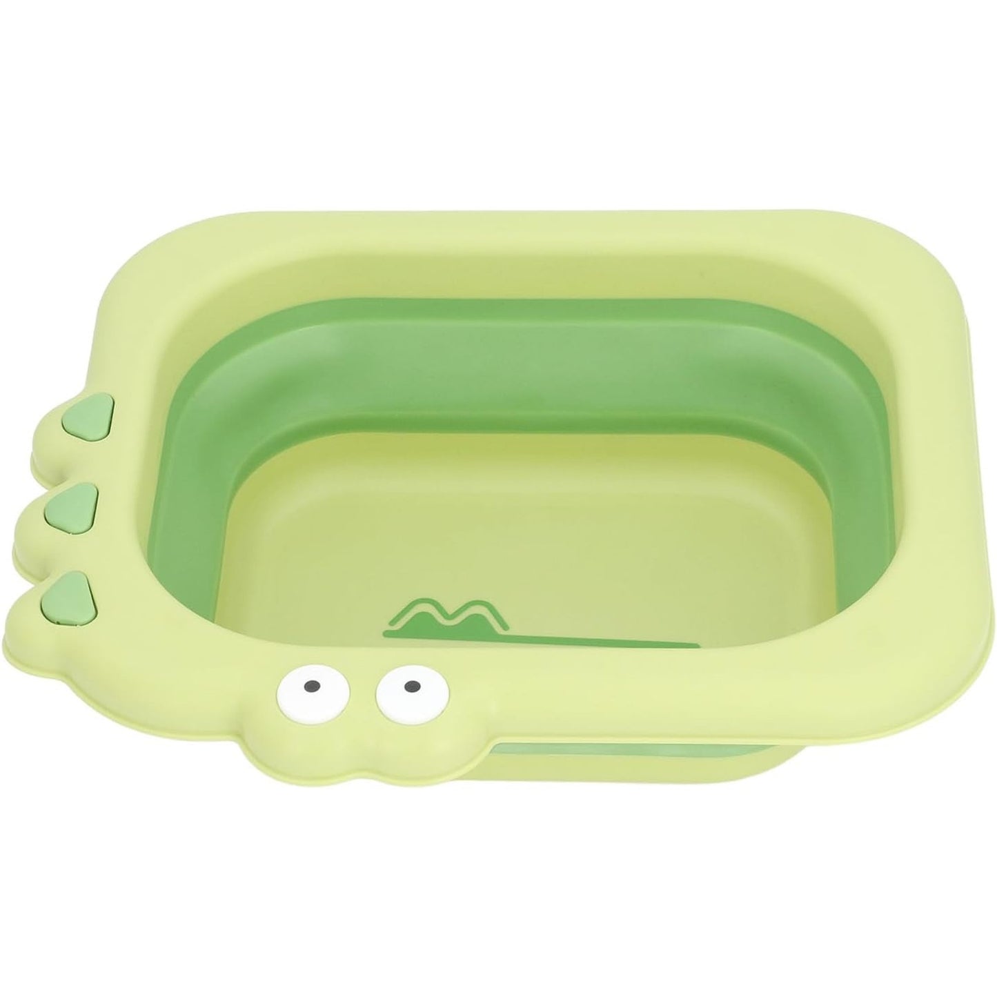 Lavoar Pliabil, Flippy, pentru Copii, din PP/TPE, Portabil, Model Crocodil, 30x24.5x9 cm, Verde-5