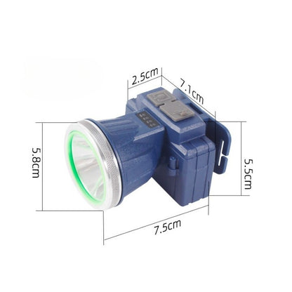 Lanterna LED de Montat pe Cap, Flippy, cu Raza Lunga de Zoom, Reincarcabila USB, Far Telescopic, Rezistent la Apa, Reglabil, pentru Pescuit in Aer Liber, Camping, Lumina Puternica, Lanterna, 7.5x5.8x5.5 cm, Albastru-3