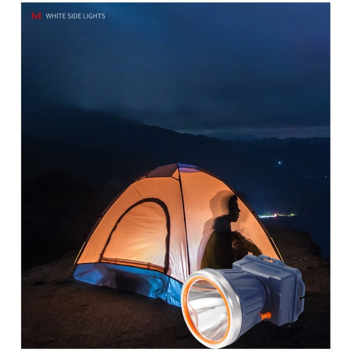 Lanterna LED de Montat pe Cap, Flippy, cu Raza Lunga de Zoom, Reincarcabila USB, Far Telescopic, Rezistent la Apa, Reglabil, pentru Pescuit in Aer Liber, Camping, Lumina Puternica, Lanterna, 10.5x8x6.5 cm, Albastru-4