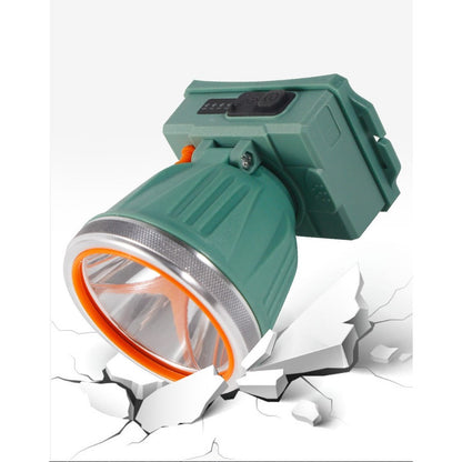 Lanterna LED de Montat pe Cap, Flippy, cu Raza Lunga de Zoom, Reincarcabila USB, Far Telescopic, Rezistent la Apa, Reglabil, pentru Pescuit in Aer Liber, Camping, Lumina Puternica, Lanterna, 10.5x8x6.5 cm, Verde Inchis-5